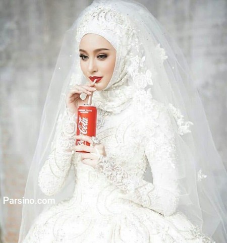 مدل لباس عروس ایرانی پوشیده و با حجاب
