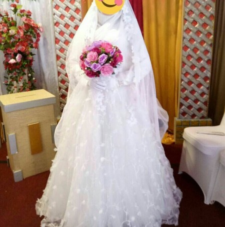 لباس عروس ایرانی پوشیده و باحجاب