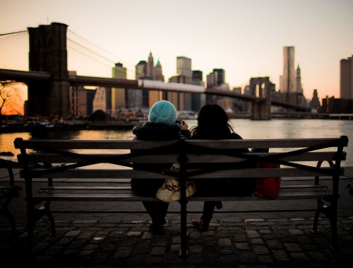 عکس دونفره عاشقانه در نیویورک